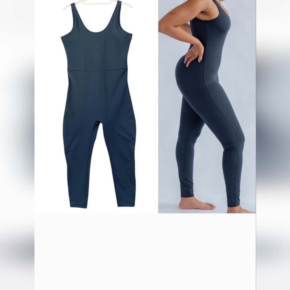 Girlfriend Collective Navy Jumpsuit